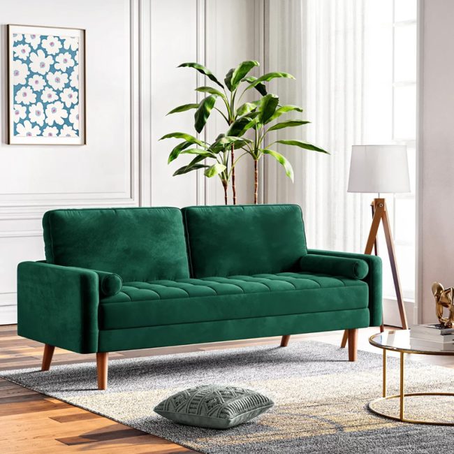 Armrest 3-Seater Loveseat for Living Room