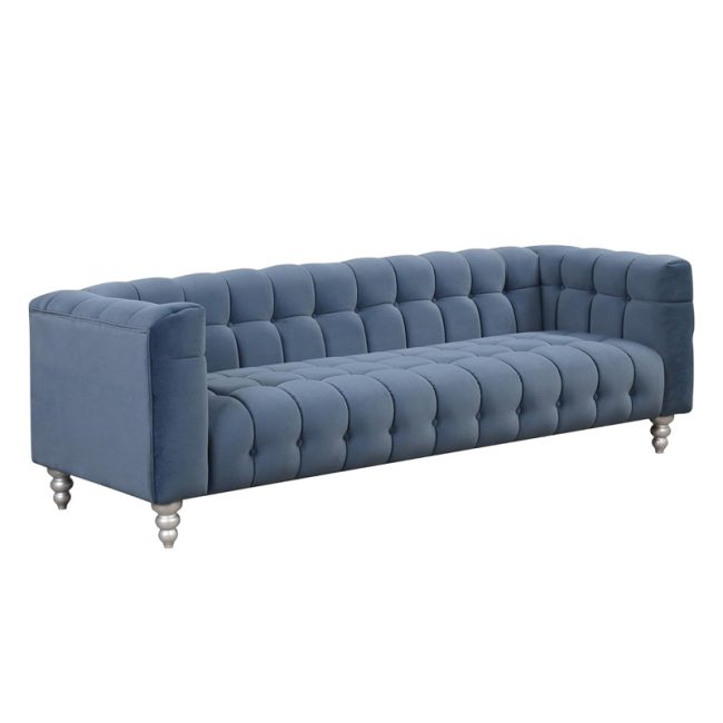 Buttoned Tufted Backrest Loveseat Sofa