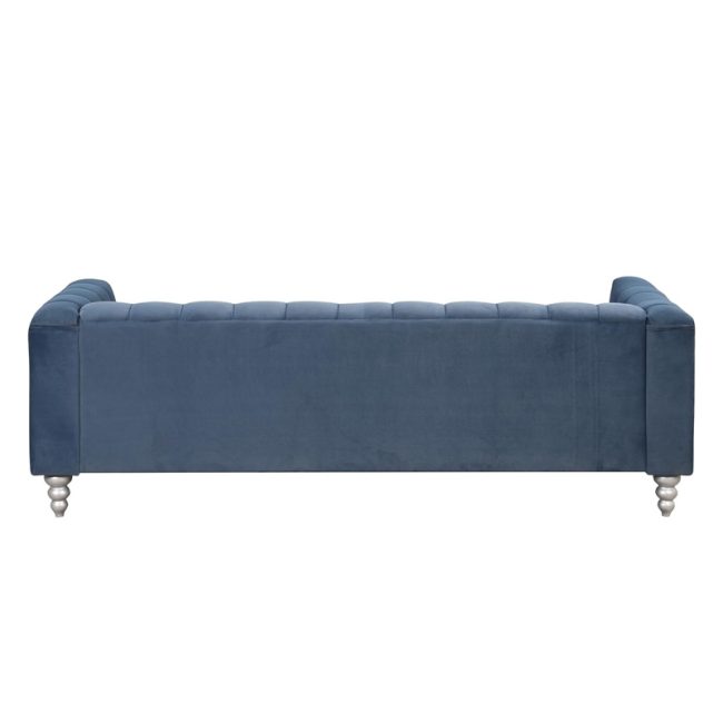 Buttoned Tufted Backrest Loveseat Sofa