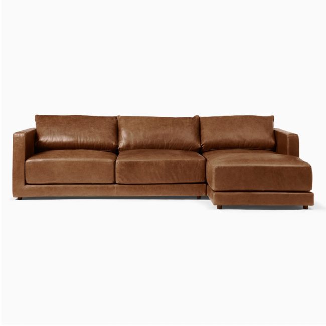 Cloud Comfort Sofa Faux Leather 2-Piece Sofa