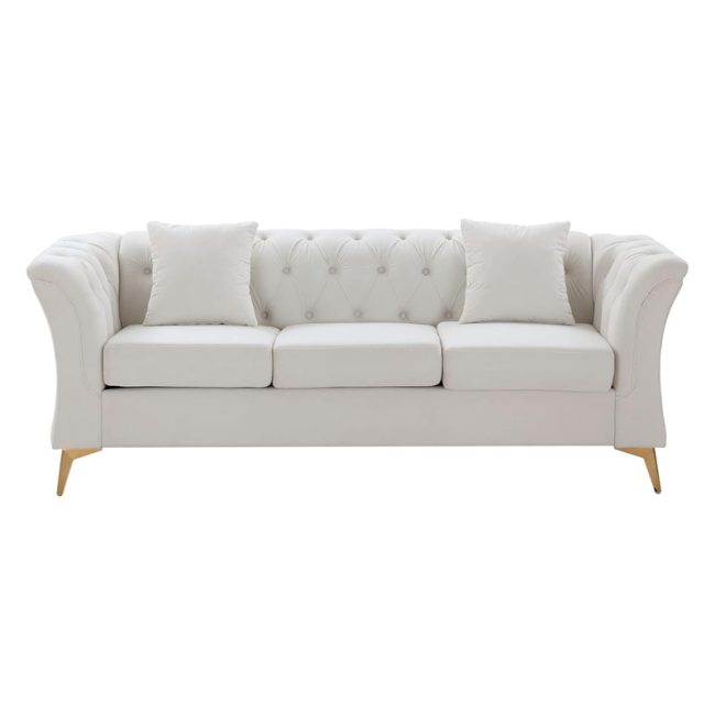 Curved Arm 3 Seater Sofa for Living Room