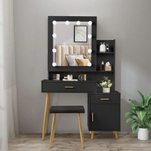 Buy now Dressing Table Set with Drawers and Mirror