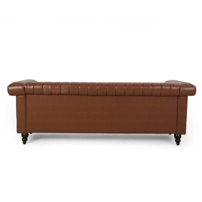 Drury Channel Stitch 3 Seater Nailhead Couch