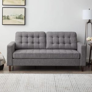 FSM 3-Seat Square Arm Sofa with Removable Cushions