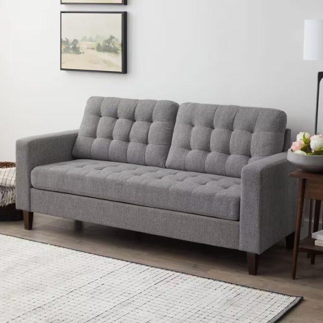 FSM 3-Seat Square Arm Sofa with Removable Cushions