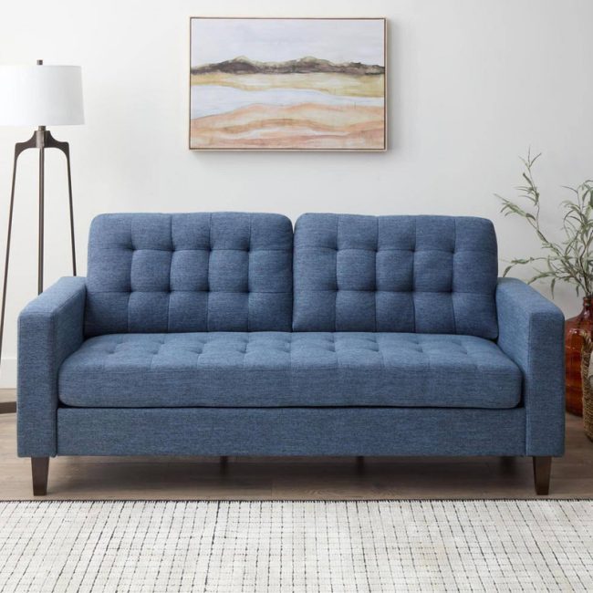 FSM 3-Seat Square Arm Sofa with Removable Cushions