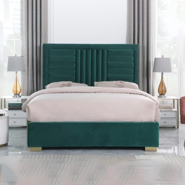 FSM Anita Velvet Platform Bed