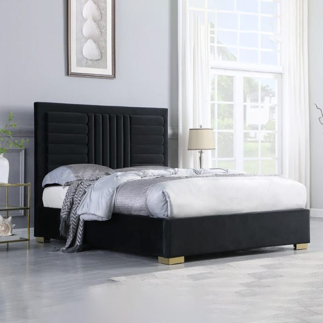 FSM Anita Velvet Platform Bed