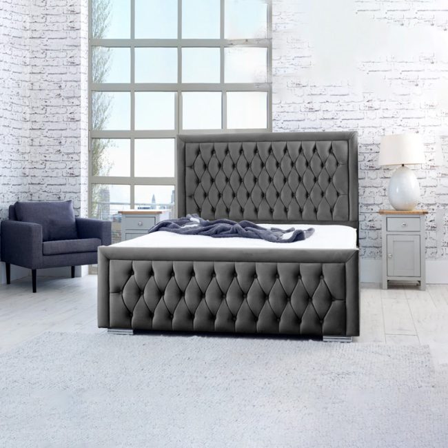 FSM Chesterfield Headboard Bed Frame