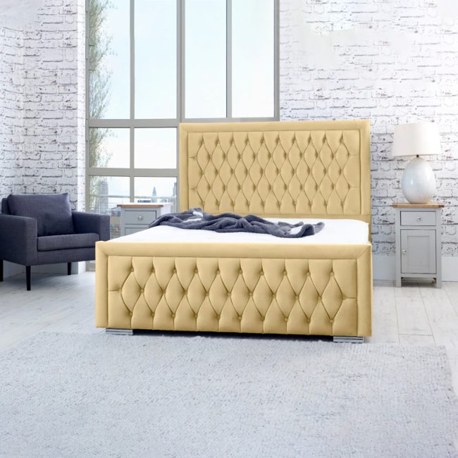 FSM Chesterfield Headboard Bed Frame