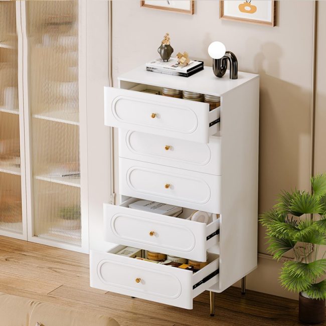 FSM Classic 5 Drawers of Chest in White