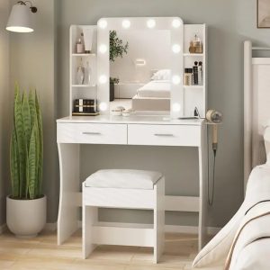 Order now FSM Dressing Table Set with 2 Large Drawers