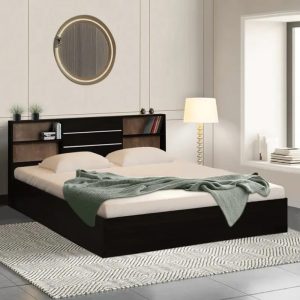 Buy Now FSM Engineered wood Bed with storage in Headboard