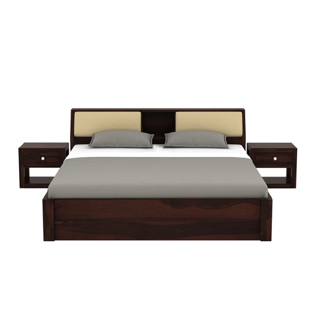 FSM Wooden Bed with Full Drawer Storage