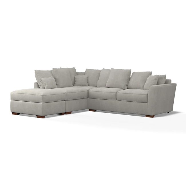 Florence Soft Brushed Left Facing Corner Sofa