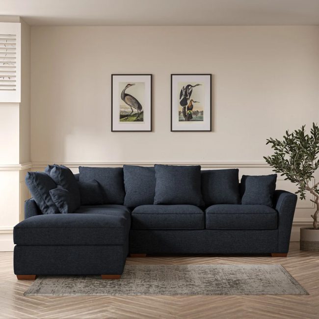 Florence Soft Brushed Left Facing Corner Sofa