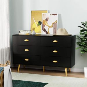 Golden Handle Chest of Drawers