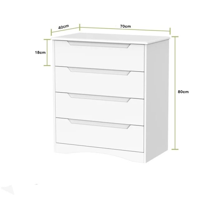 High-Quality MDF Storage Chest Of Drawers