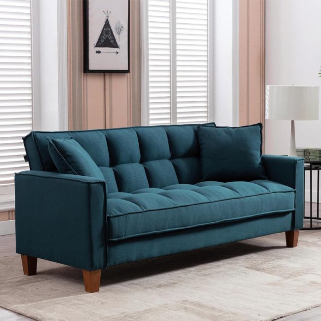 Living Room 2 Seater Modern Loveseat Sofa