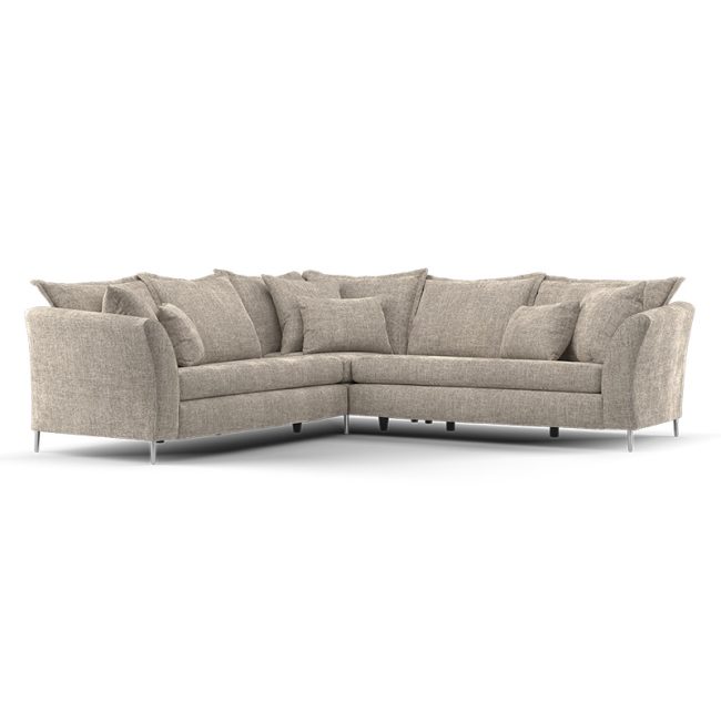 Luxurious Curve Arm Sectional Sofa