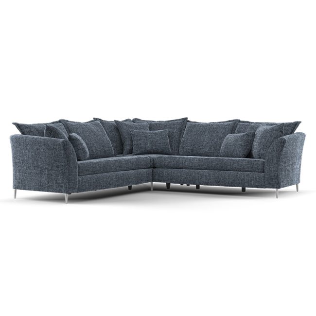 Luxurious Curve Arm Sectional Sofa