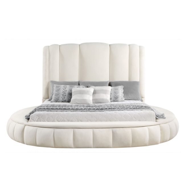 Luxurious High Headboard Round Bed