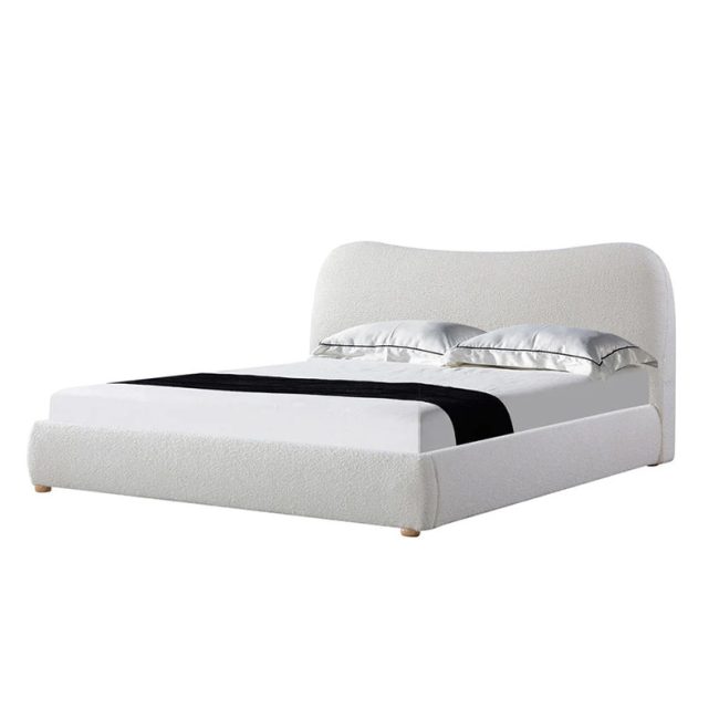 Luxurious Look Curve Headboard Bed