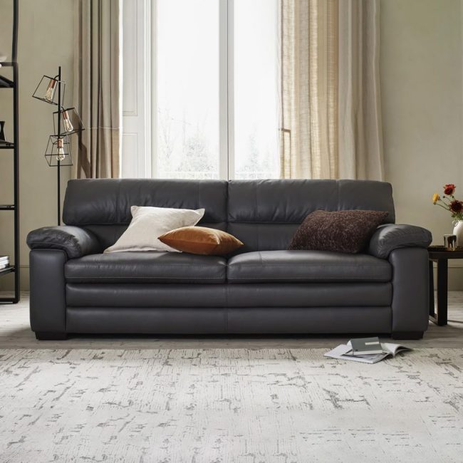 Luxury 3 Seater Pure Premium Faux Leather Sofa