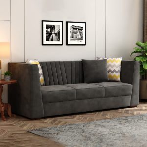 Luxury Velvet Upholstered 3 Seater Sofa