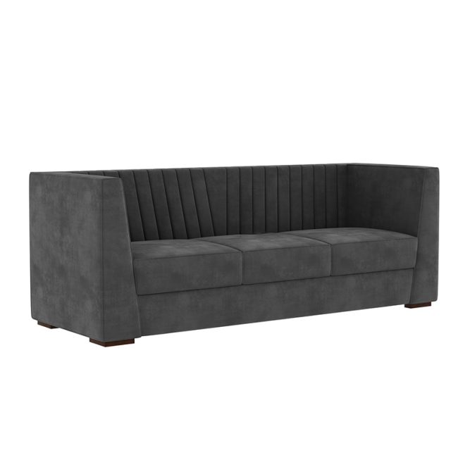 Luxury Velvet Upholstered Adley 3 Seater Sofa