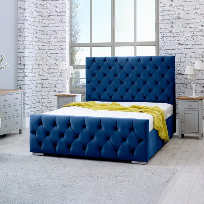 Macono Deep Button Tufted Bed Frame