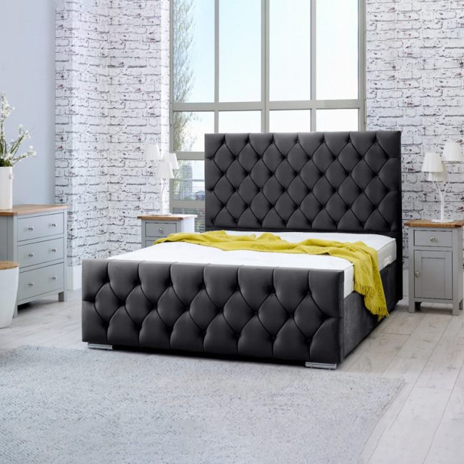 Macono Deep Button Tufted Bed Frame