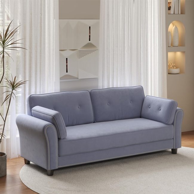 Modern 2-Seater Loveseat Couch Sofa