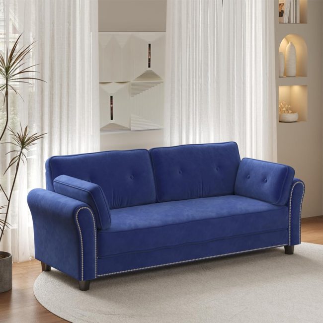 Modern 2-Seater Loveseat Couch Sofa