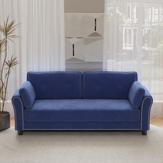 Modern 2-Seater Loveseat Couch Sofa