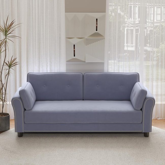 Modern 2-Seater Loveseat Couch Sofa