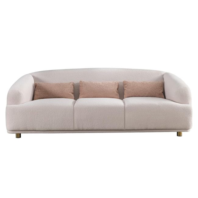 Modern Barrel Back Style Cushion Couch