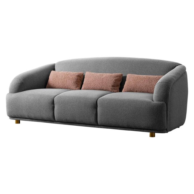 Modern Barrel Back Style Cushion Couch