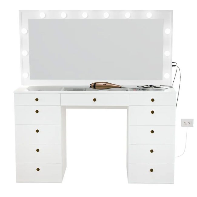 Modern Classic Dressing Table with Mirror