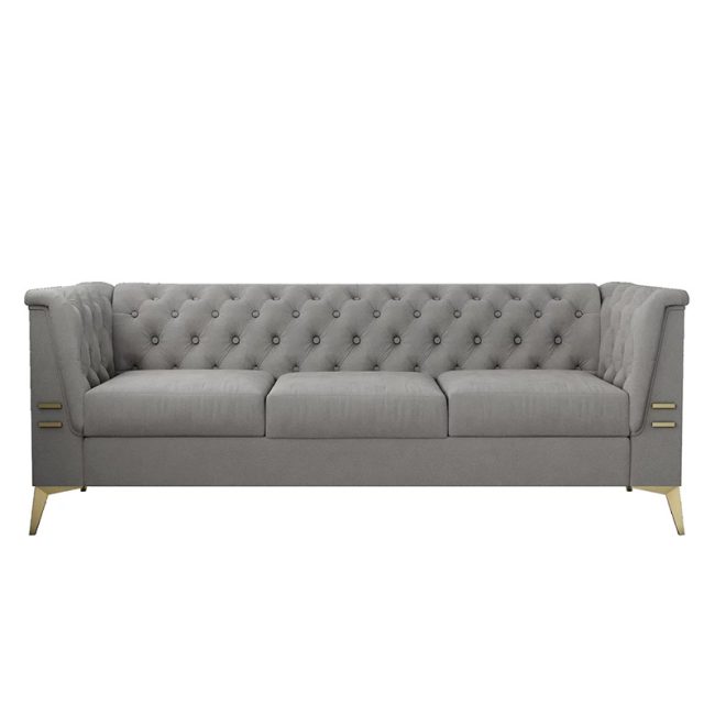 Modern Futon 3-Seater Couch Sofa for Living Room