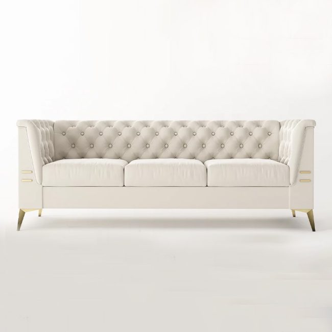 Modern Futon 3-Seater Couch Sofa for Living Room