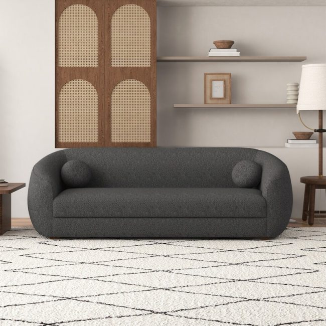 Modern Large Velvet 3 seater Couch