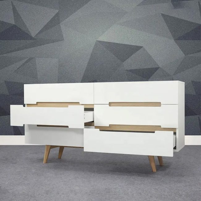 Nordic Scandinavian Wood Chest Of Drawers