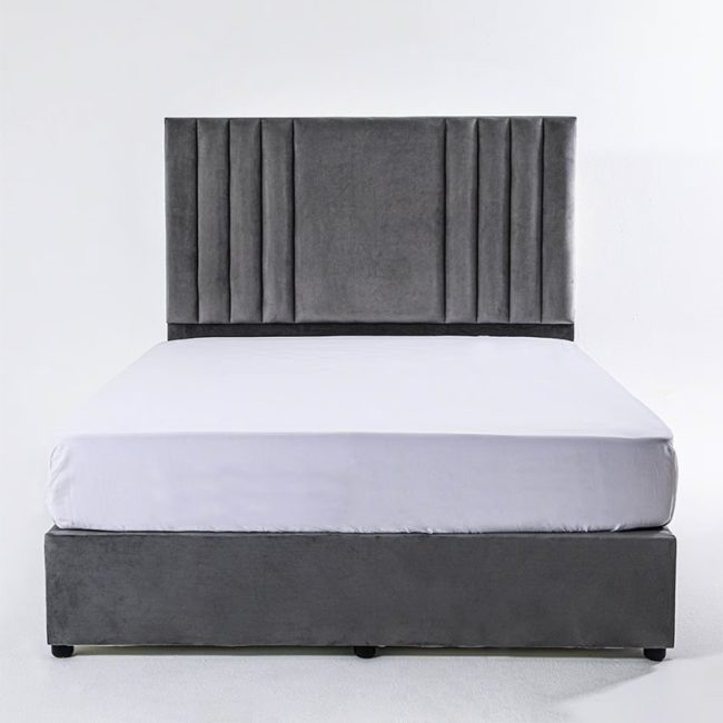 Polina Velvet Upholstered Queen Bed Velvet