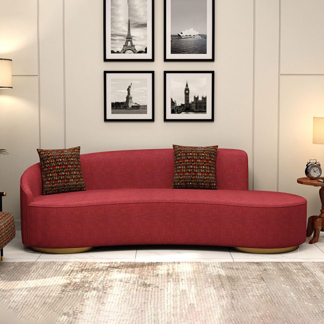 Premium-Quality 3 Seater Curved Sofa