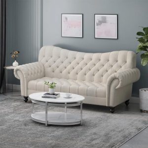 Order now Rolled Arms Chesterfield Button Tufted Sofa