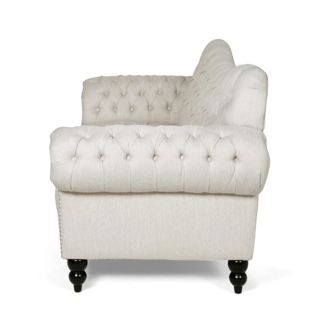 Rolled Arms Chesterfield Button Tufted Sofa