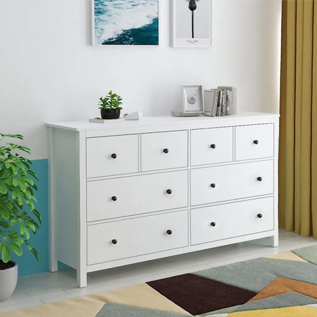 Rustic Wide Chest of Drawers for Living Room