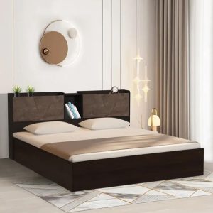 Serenity Queen Size Bed with Storage in Headboard