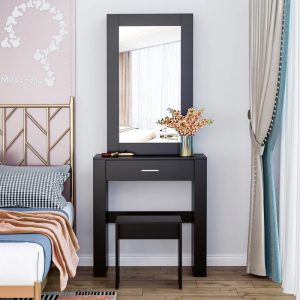 Acquire now Storage Shelves Dressing Table with Mirror